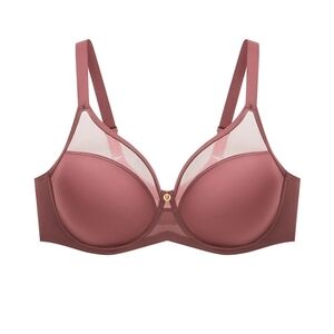 32G Understance Shea 2.0 Flexwire Unpadded Bra In Deep Crimson